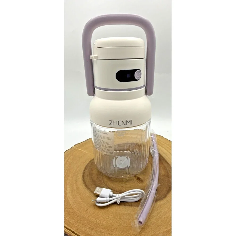 ZHENMI Portable Blender, Personal Blender for Smoothies/Shakes Cordless Purple